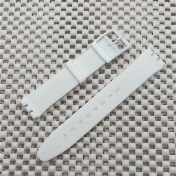 White Watch Band (Strap Only) - fits Swatch Skin model - Picture 1 of 2